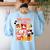 Mickey Mouse Teacher Life Women's Sweatshirt Back Print Light Blue Mickey Mouse Teacher Life Women's Sweatshirt Back Print Light Blue