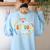 Middle School Crew Back To School For Teacher Women's Sweatshirt Back Print Light Blue Middle School Crew Back To School For Teacher Women's Sweatshirt Back Print Light Blue