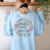 Motivational Progress Over Perfection Back To School Teacher Women's Sweatshirt Back Print Light Blue Motivational Progress Over Perfection Back To School Teacher Women's Sweatshirt Back Print Light Blue