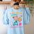 Mouse Teacher If You Give Me A Student I Will Love Them Women's Sweatshirt Back Print Light Blue Mouse Teacher If You Give Me A Student I Will Love Them Women's Sweatshirt Back Print Light Blue