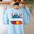 Ms Johnson Personalized Name Back To School Teacher For Men Women Kids Women's Sweatshirt Back Print Light Blue
