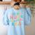 In My Music Teacher Era Back To School Squad Music Teacher Women's Sweatshirt Back Print Light Blue In My Music Teacher Era Back To School Squad Music Teacher Women's Sweatshirt Back Print Light Blue