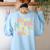 In My Music Teacher Era Retro Back To School Musician Band Men Women Women's Sweatshirt Back Print Light Blue