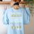 Music Teacher Some People Dream Musicians I Teach Mine Women's Sweatshirt Back Print Light Blue Music Teacher Some People Dream Musicians I Teach Mine Women's Sweatshirt Back Print Light Blue