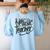 Music Teacher For Women Elementary First Day Of School Women's Sweatshirt Back Print Light Blue Music Teacher For Women Elementary First Day Of School Women's Sweatshirt Back Print Light Blue