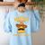 Nacho Average Substitute Teacher Mexican Cinco De Mayo Men Women Women's Sweatshirt Back Print Light Blue