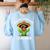 Nacho Average Teacher Sarcastic Women Teaching Women's Sweatshirt Back Print Light Blue Nacho Average Teacher Sarcastic Women Teaching Women's Sweatshirt Back Print Light Blue