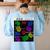 Nerdy Forms Nanotubes Chemistry Teacher Geek Women's Sweatshirt Back Print Light Blue