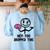 Nerdy Hey You Dropped This Brain Math Teacher Women's Sweatshirt Back Print Light Blue