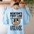 Newtons First Law Physics Jokes Science Teacher Women's Sweatshirt Back Print Light Blue