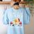 Be Nice To The Teacher Santa Is Watching School Christmas Women's Sweatshirt Back Print Light Blue Be Nice To The Teacher Santa Is Watching School Christmas Women's Sweatshirt Back Print Light Blue