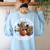 Not My First Rodeo Back To School Teacher Women's Sweatshirt Back Print Light Blue