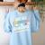 Not All Super Heroes Wear Capes Paraprofessional Teacher Women's Sweatshirt Back Print Light Blue