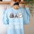Nothing Beats 6th Grade Back To School Kids Teachers Women's Sweatshirt Back Print Light Blue Nothing Beats 6th Grade Back To School Kids Teachers Women's Sweatshirt Back Print Light Blue