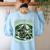 Number One Algebra Teacher 1 Career s Women's Sweatshirt Back Print Light Blue