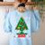 Oh Chemistree Scientist Chemical Christmas Xmas Teacher Women's Sweatshirt Back Print Light Blue