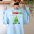 Oh Geometree Christmas Tree Geometry Math Teacher Women's Sweatshirt Back Print Light Blue Oh Geometree Christmas Tree Geometry Math Teacher Women's Sweatshirt Back Print Light Blue