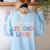 Oh Hey Second Grade First Day Of Teacher Girls Boys Kids Women's Sweatshirt Back Print Light Blue Oh Hey Second Grade First Day Of Teacher Girls Boys Kids Women's Sweatshirt Back Print Light Blue