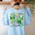 One Lucky Teacher St Patrick's Day Irish Teacher Lucky Era Women's Sweatshirt Back Print Light Blue One Lucky Teacher St Patrick's Day Irish Teacher Lucky Era Women's Sweatshirt Back Print Light Blue