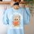 Owl You Need Is A Good Book Teacher Librarian Reading Women's Sweatshirt Back Print Light Blue
