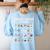 Hispanic Flags Alphabet Hearts Latin Heritage For Teacher Women's Sweatshirt Back Print Light Blue Hispanic Flags Alphabet Hearts Latin Heritage For Teacher Women's Sweatshirt Back Print Light Blue