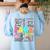 Para Paraprofessional Paraeducator Teacher Back To School Women's Sweatshirt Back Print Light Blue Para Paraprofessional Paraeducator Teacher Back To School Women's Sweatshirt Back Print Light Blue