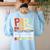 Paraeducator Paraprofessional SPED Teacher Women's Sweatshirt Back Print Light Blue