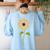 Paraprofessional Para Sunflower Teacher Back To School Women's Sweatshirt Back Print Light Blue Paraprofessional Para Sunflower Teacher Back To School Women's Sweatshirt Back Print Light Blue