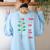 Parts Of a Plant Science For Teachers Kids And Students Women's Sweatshirt Back Print Light Blue Parts Of a Plant Science For Teachers Kids And Students Women's Sweatshirt Back Print Light Blue