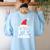 PE Squad Christmas PE Teacher Matching Xmas Women's Sweatshirt Back Print Light Blue PE Squad Christmas PE Teacher Matching Xmas Women's Sweatshirt Back Print Light Blue