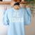 PE SQUAD Physical Education PE Teacher Team Kids Gym Crew Women's Sweatshirt Back Print Light Blue PE SQUAD Physical Education PE Teacher Team Kids Gym Crew Women's Sweatshirt Back Print Light Blue