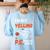 PE Teacher Voice PE Teacher School Fitness Class Women's Sweatshirt Back Print Light Blue