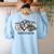 Peace Love Coffee Science Teacher Women's Sweatshirt Back Print Light Blue Peace Love Coffee Science Teacher Women's Sweatshirt Back Print Light Blue