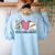 Peace Love Visuals Special Education Teacher Dream Team Women's Sweatshirt Back Print Light Blue Peace Love Visuals Special Education Teacher Dream Team Women's Sweatshirt Back Print Light Blue