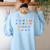 Phonics Reading Teacher Science Of Reading Literacy Coach Women's Sweatshirt Back Print Light Blue