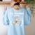 Physical Education PE Teacher Rock Paper Scissor Women's Sweatshirt Back Print Light Blue Physical Education PE Teacher Rock Paper Scissor Women's Sweatshirt Back Print Light Blue