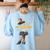 Physical Education Teacher Halloween Costume Witchy Teacher For Men Women Women's Sweatshirt Back Print Light Blue