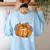 Pi Day Pumpkin Pi Math Teacher Halloween Costume Women's Sweatshirt Back Print Light Blue Pi Day Pumpkin Pi Math Teacher Halloween Costume Women's Sweatshirt Back Print Light Blue