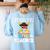 Pirate Math Teacher Skull Pirate Halloween Costume Women's Sweatshirt Back Print Light Blue Pirate Math Teacher Skull Pirate Halloween Costume Women's Sweatshirt Back Print Light Blue
