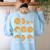 Pizza Slice Fraction Math Teacher Back To School Educational Women's Sweatshirt Back Print Light Blue Pizza Slice Fraction Math Teacher Back To School Educational Women's Sweatshirt Back Print Light Blue