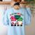 Poly-Gnome-Ials Algebra Teacher Calcul Teacher Women's Sweatshirt Back Print Light Blue