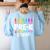 Pre-K Crew Teacher Team Squad Hello Back School Graduation Women's Sweatshirt Back Print Light Blue Pre-K Crew Teacher Team Squad Hello Back School Graduation Women's Sweatshirt Back Print Light Blue