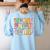 In My Pre-K Era Girl Back To School Cute PreSchool Teacher Women's Sweatshirt Back Print Light Blue In My Pre-K Era Girl Back To School Cute PreSchool Teacher Women's Sweatshirt Back Print Light Blue