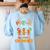 My Pre-K Kids Are Smart Cookies Christmas Teacher Women's Sweatshirt Back Print Light Blue My Pre-K Kids Are Smart Cookies Christmas Teacher Women's Sweatshirt Back Print Light Blue