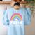 Pre-K Teacher Cute Pre Kindergarten For Teachers Rainbow For Men Women Kids Women's Sweatshirt Back Print Light Blue Pre-K Teacher Cute Pre Kindergarten For Teachers Rainbow For Men Women Kids Women's Sweatshirt Back Print Light Blue
