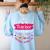 PreK Teacher Mom Shirt Preschool Teacher Mother For Women Women's Sweatshirt Back Print Light Blue PreK Teacher Mom Shirt Preschool Teacher Mother For Women Women's Sweatshirt Back Print Light Blue