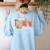 Preppy One Thankful Teacher Coquette Thanksgiving Teacher Women's Sweatshirt Back Print Light Blue Preppy One Thankful Teacher Coquette Thanksgiving Teacher Women's Sweatshirt Back Print Light Blue