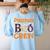 Preschool Boo Crew Preschool Halloween Teacher Women's Sweatshirt Back Print Light Blue Preschool Boo Crew Preschool Halloween Teacher Women's Sweatshirt Back Print Light Blue