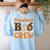 Preschool Boo Crew Halloween Teachers Students Costume Women's Sweatshirt Back Print Light Blue