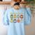 Preschool Is My Jam Retro Preschool Teacher Back To School Women's Sweatshirt Back Print Light Blue Preschool Is My Jam Retro Preschool Teacher Back To School Women's Sweatshirt Back Print Light Blue
